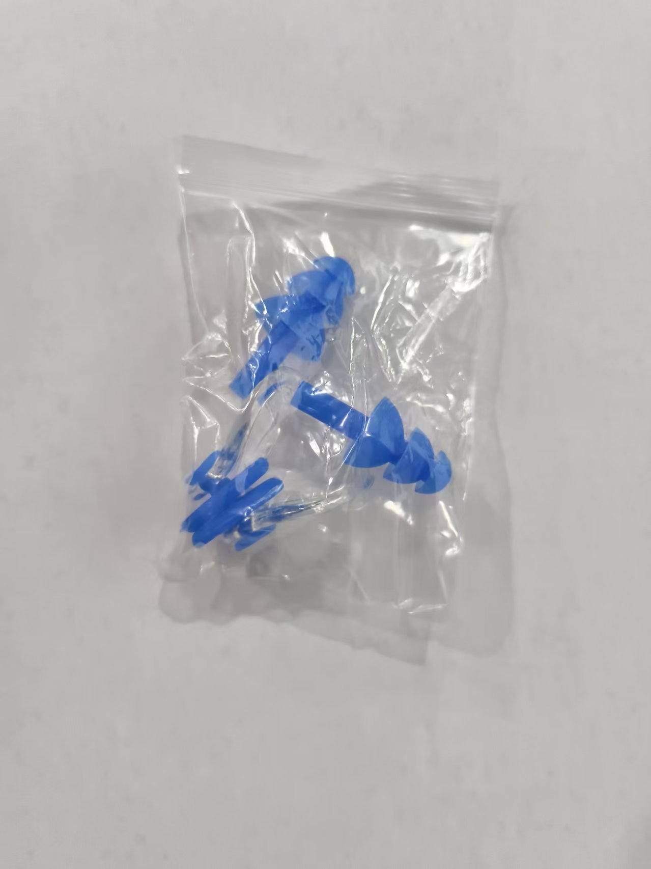 Bouchons d'oreilles pince-nez bleus