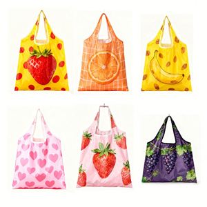 Cartoon Pattern Folding Reusable Polyester Shopping <b>Bag</b> Portable Environmental for Promotional Gift Advertising - Product Image 3