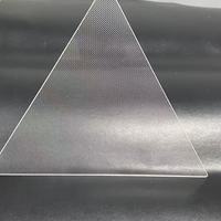 LGP triangulaire découpé sur mesure 190x190x190mm 290x290x290mm 390x390x390mm pour vitrine et éclairage d'exposition