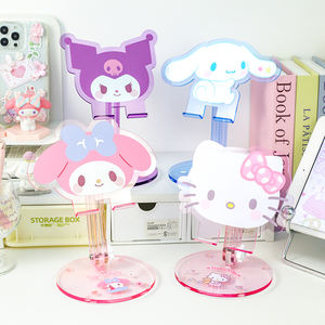 Lindo soporte de teléfono Sanrio, soporte de acrílico ajustable para tableta, decoración de escritorio Kawaii, My Melody Kuromi, Licencia Oficial - Product Image 6