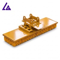 Balai mécanique à longueur personnalisable avec segments de brosse remplaçables pour excavatrice de 3 à 8 tonnes pour le nettoyage routier