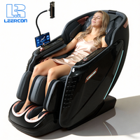 Fauteuil de massage relaxant LEERCON Cinematic, luxe, AI Shiatsu, capsule, massage profond de la tête, fauteuil inclinable zéro gravité aérospatial Pro
