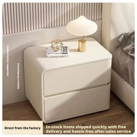 Table de chevet moderne minimaliste blanche avec tiroirs, table de chevet en bois massif pour chambre à coucher, hôtel
