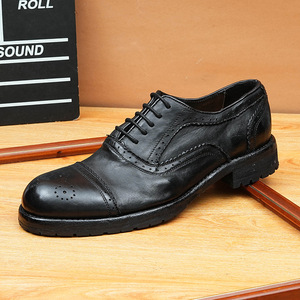 Nouvelles Chaussures Derby Homme 2026 Style Rond à Bout Carré, Chaussures de Cocktail Tendance à Motif Écossais, Personnalisables, Vente en Gros - Product Image 6