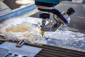 บริการตัดด้วยเครื่อง CNC วอเตอร์เจ็ท งานตัดโลหะแผ่นและอะคริลิกที่มีความแม่นยำสูง - Product Image 2