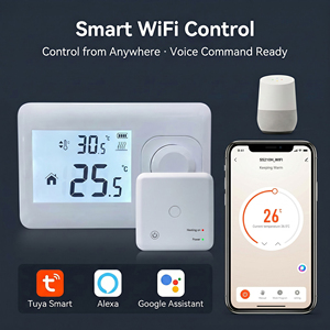 <span class=keywords><strong>Thermostat</strong></span> de chauffage au sol sans fil programmable RF 230V <span class=keywords><strong>pour</strong></span> système CVC - Product Image 2