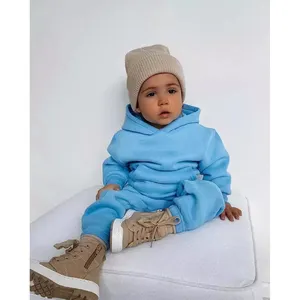 Толстовка с капюшоном для маленьких мальчиков, комплект из двух предметов, зимняя одежда для детей, спортивный костюм, комплекты для бега, 2022