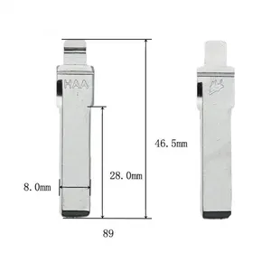 #89 usine d'origine, épaisseur 3.0mm Applicable: clé d'usine d'origine Audi A6L vierge