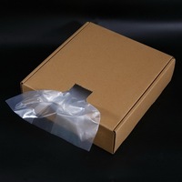 Sac d'emballage à soufflet latéral thermoscellable en LDPE transparent recyclable de 10+8x24 pouces pour légumes et fruits de qualité alimentaire