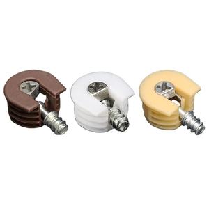 16mm/18mm Hợp kim kẽm kết nối phụ kiện nhựa ẩn Kệ hỗ trợ với ốc vít cho tủ - Product Image 2