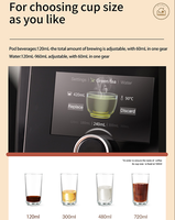 Distributeur d'eau multifonctionnel 3-en-1 portable électrique pour le thé, le café, l'ébullition instantanée, la chaleur et l'écran tactile Mini APP