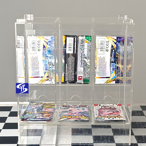 Distributeur de boosters Pokémon SYP à <span class=keywords><strong>3</strong></span> emplacements, en acrylique ultra-transparent, anti-chute, avec design empilable - Product Image 3