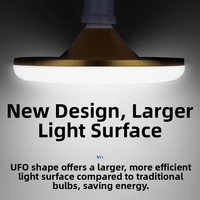 Ampoule LED UFO à triple protection, culot E27, alliage d'aluminium, 1000lm, CRI 80, AC 220V, éclairage de plafond pour bureau
