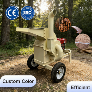 Máquina Profesional para Aserrín Diésel de 32-48 HP |   Trituradora de Madera de 0.8-1.5T/h, Máquina de Biomasa para Agricultura y Silvicultura - Product Image 1