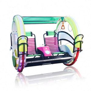 Machine de jeu de montagnes russes à voitures tamponneuses rotative à 360 degrés, rechargeable, à monnayeur, pour l'extérieur, équipement d'amusement - Product Image 6