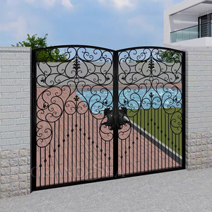 Clôture <span class=keywords><strong>en</strong></span> <span class=keywords><strong>fer</strong></span> de haute qualité Portes de cour <span class=keywords><strong>en</strong></span> <span class=keywords><strong>fer</strong></span> forgé Porte principale unique Porte extérieure <span class=keywords><strong>en</strong></span> <span class=keywords><strong>fer</strong></span> <span class=keywords><strong>Prix</strong></span> - Product Image 4