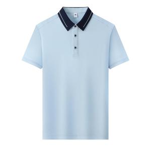 Camisa Polo de Manga Corta para Hombre, Poliéster Popelina, Verano, Informal de Negocios, Ropa de Trabajo, Uniforme de Restaurante con Etiqueta y Etiquetas Adicionales - Product Image 5