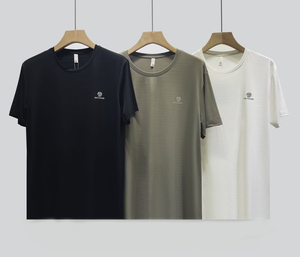T-shirt en tissu respirant à séchage rapide <span class=keywords><strong>de</strong></span> haute qualité pour hommes, manches courtes pour hommes <span class=keywords><strong>de</strong></span> grande taille - Product Image 1