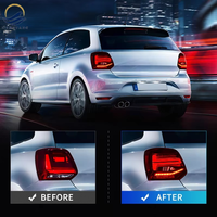 Rotes Neues LED-Rücklicht im Audi Q2-Stil für Polo Vivo Mk5 6R/6C