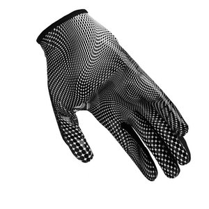 Guantes de Fútbol Americano con Patrón Blanco y Negro, Palma de Silicona con Matriz de Puntos para Agarre - Product Image 2