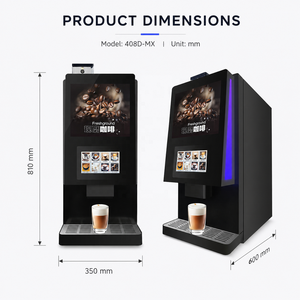 Máquina Expendedora 408D con Pantalla Táctil, Máquina <span class=keywords><strong>de</strong></span> Café Espresso <span class=keywords><strong>de</strong></span> Uso Comercial, Máquina <span class=keywords><strong>de</strong></span> Café en Grano - Product Image 3