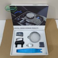 Poignée de levier de vitesses en cristal 4 pièces pour BMW G60 G61 G70 2024 2025 Nouvelle série 5/7 Accessoires intérieurs en cristal