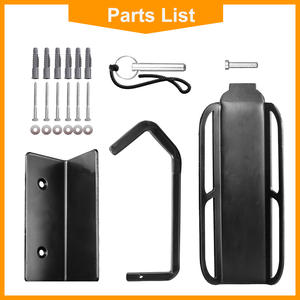 Support de rangement <span class=keywords><strong>mural</strong></span> pour vélo en acier pivotant réglable Conception portable détachable Capacité de charge de 30kg Cintre de support <span class=keywords><strong>vertical</strong></span> - Product Image 3