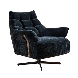 เก้าอี้โซฟาเดี่ยวสไตล์นอร์ดิก เก้าอี้หมุนสำหรับห้องนั่งเล่น เฟอร์นิเจอร์บ้านดีไซน์ทันสมัย เก้าอี้หรูหราคุณภาพสูง - Product Image 2