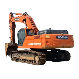 Excavadora Doosan Usada, Equipo de Construcción de Uso Pesado, Orugas Naranjas - Product Image 1