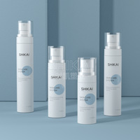 Conteneur d'emballage cosmétique bouteille de brouillard PET en plastique blanc personnalisé mat clair Type parfums corps vaporisateur bouteille 80ML 100ML