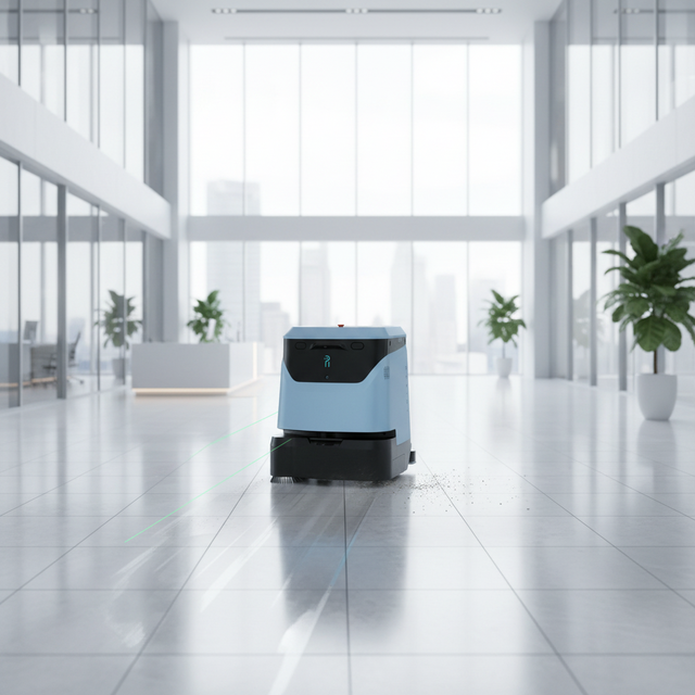 Industrial Strong Suction Cleaning Robot with LDS SLAM+VSLAM Navigation App-Controlled Auto Recharge & Self Cleaning Vacuum Mop