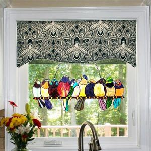 Panel de Vidrio Tiffany con Diseño Personalizado de Diez Pájaros para Ventana, Dormitorio o Sala de Estar - Product Image 3
