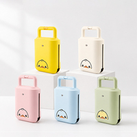 Machine à gaufres colorée en forme de dessin animé pour la préparation de collations au café, petit-déjeuner familial, desserts DIY