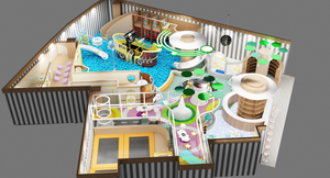 Parque Infantil de Diseño Personalizado, Equipo de Juegos Interior Modular, Centro de Juegos de Espuma Plástica Suave, Parque de Diversiones para Niños, Escuela, Centro Comercial - Product Image 3