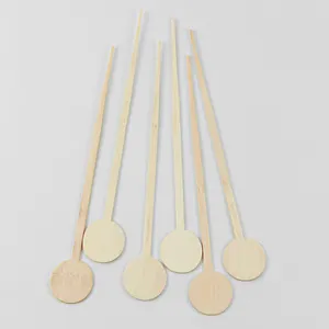 Wholesale Eco-friendly Biodegradable Honey Wooden Coffee Stick