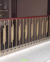 CAROLA Poteau d'escalier moderne en laiton de haute qualité, décoratif pour villa/terrasse, balustrade, main courante, bronze/noir/or K