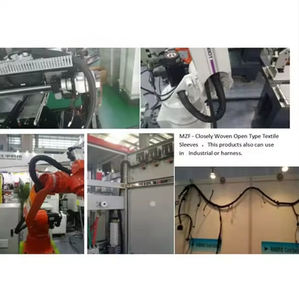 MZF-Mangas de cable trenzadas divididas Cubierta textil estrechamente tejida para una protección mejorada del arnés de cables - Product Image 2