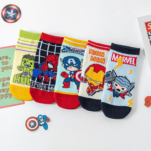 Calcetines tobilleros transpirables para niños y niñas, medias de tubo con dibujos de princesa de hielo, de 0 a 6 años, venta al por mayor, 5 pares - Product Image 3