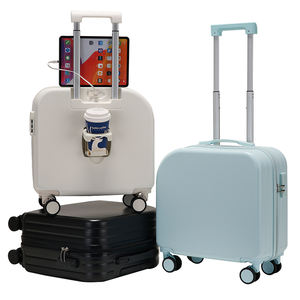 Equipaje Maleta de <span class=keywords><strong>viaje</strong></span> Batería y <span class=keywords><strong>cuna</strong></span> 18 pulgadas Cabin Crew Trolly <span class=keywords><strong>Mini</strong></span> maleta Vintage Kids Trolley Maleta Deluxe Bag - Product Image 4