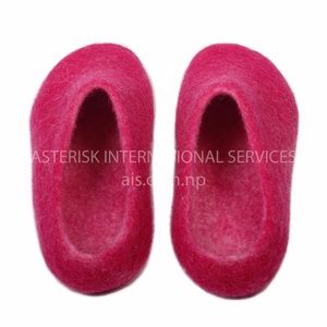 Handmade Nepal phong cách len cảm thấy giày Nepal-Phong Cách cảm thấy dép được thực hiện với Chăm sóc-mềm mại và dễ dàng cho tất cả các mùa - Product Image 2