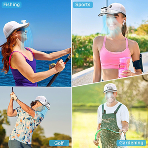 Casquette de camionneur innovante rechargeable par USB avec ventilateur solaire intégré, réglable, respirante en maille, pour le golf et le sport, avec visière extra longue - Product Image 3