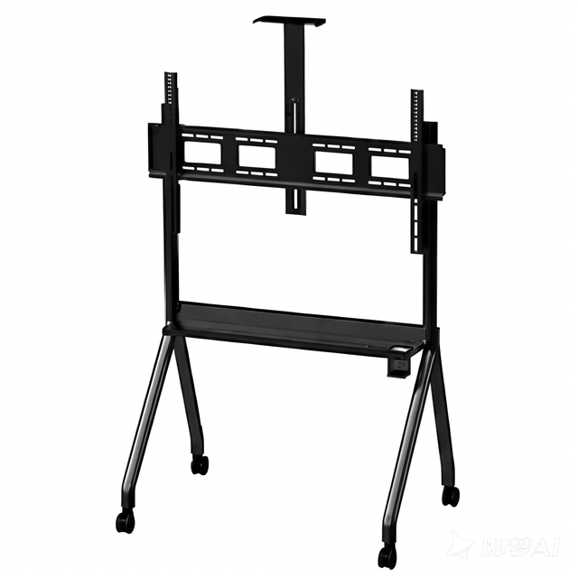 Swelix R12 Black Mobile Height Adjustable 55-120 Inch Swivel TV Cart 1100*600mm Floor-Standing