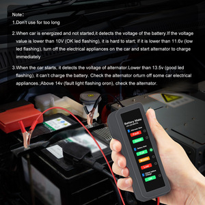 צעד אחד כדי לבדוק הוביל תצוגת רכב bm310 12v בודק סוללה - Product Image 5