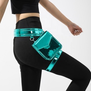 Bolsos de Pierna de Moda Punk Personalizados con Cierre de Cremallera Impermeable de PU, Venta al por Mayor, Bolsos de Pierna de Moda para Mujer, Bolsos de Arnés para Carnaval - Product Image 1