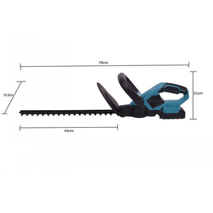 Herramienta de jardín inalámbrica de 21V con batería de litio, podadora de árboles, venta al por mayor, cortadora de setos eléctrica de doble hoja - Product Image 3