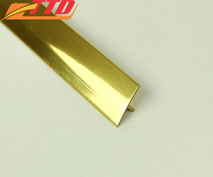 Garniture de carrelage garniture murale en or en forme de T arrivée mur bandes de bord en aluminium incrustation d'or bande d'or décoration murale garniture de carrelage - Product Image 3
