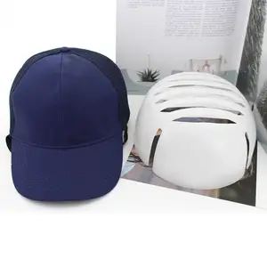 Newest Hot Sale Head protection Customized cheap Safety Helmet Baseball Bump Cap With Chin Strap