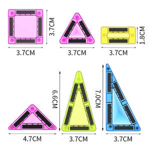 Hoja magnética imán fuerte 3,75 CM hoja magnética transfronteriza hoja de ventana de Color caja de hierro rompecabezas juguete Mental <span class=keywords><strong>bloques</strong></span> de construcción - Product Image 2