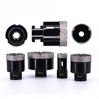 Forets diamantés à haute vitesse FN en acier 20 mm 14-20 mm, finition oxyde noir, brasés sous vide pour perçage de porcelaine/marbre/granit