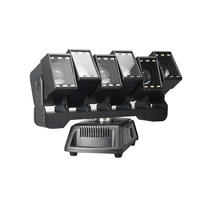 6-Köpfige 60W LED Moving Head Beam Bar mit Pixelsteuerung und Wash-Effekt, DMX RDM Bühnenlichtanlage für Konzerte, Events und Shows
